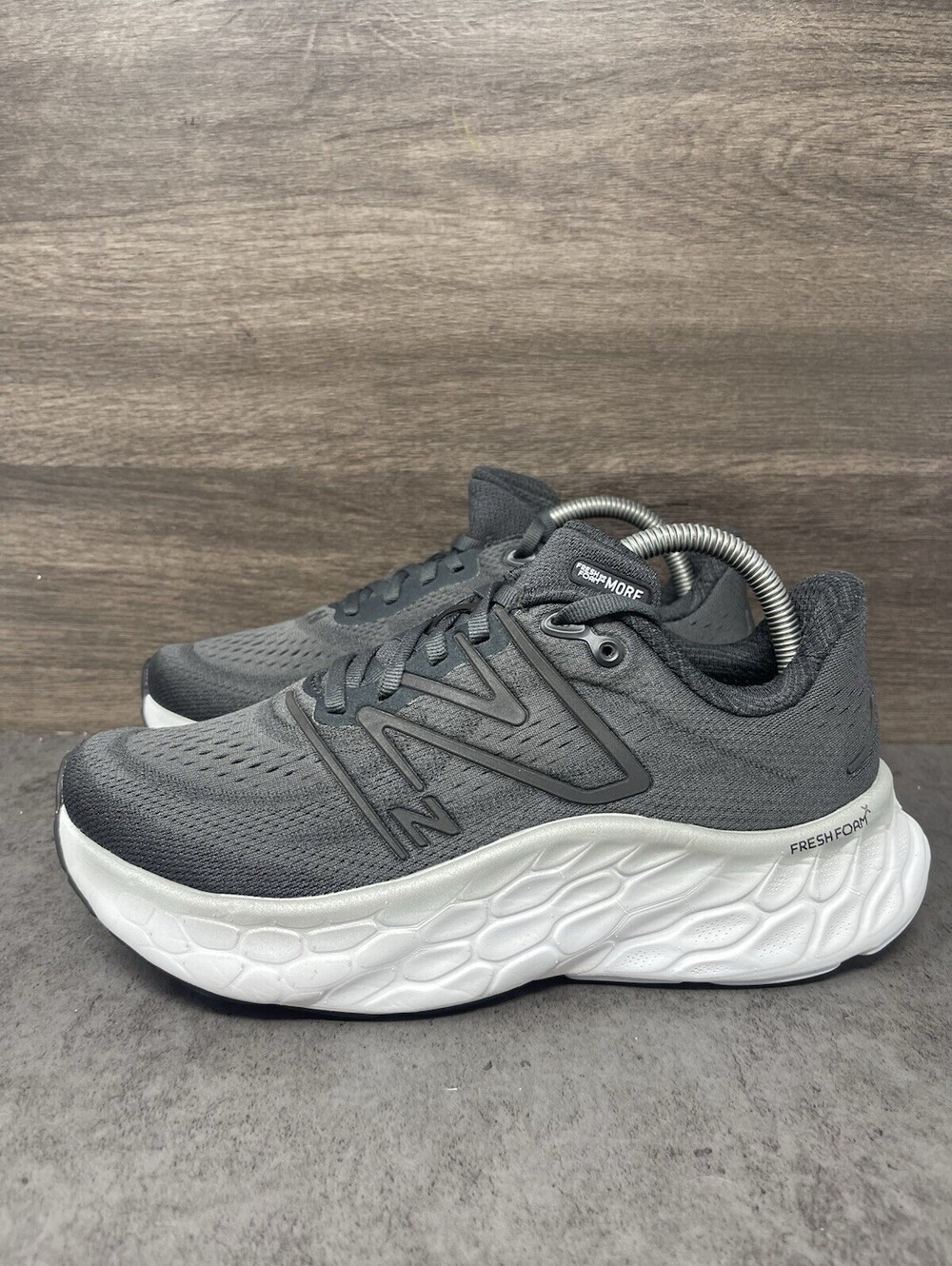 New Balance Fresh Foam X More v5 Size 8.5 Womens Grey Max Cushion Running Shoes